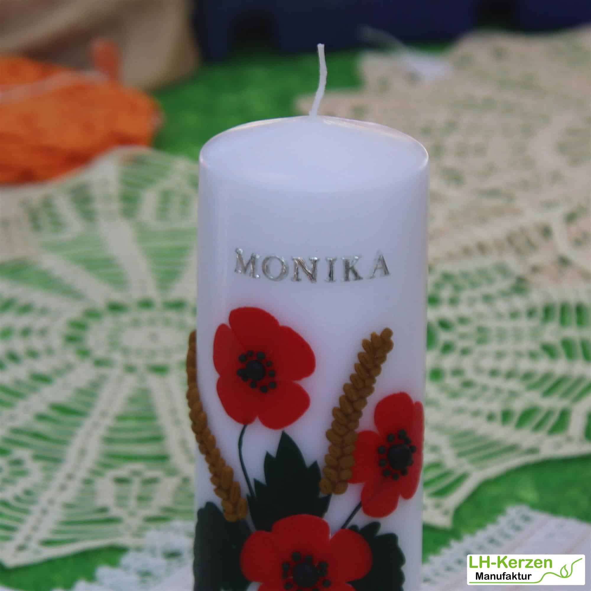 Kerzenbeschriftung Beschriftete Kerze